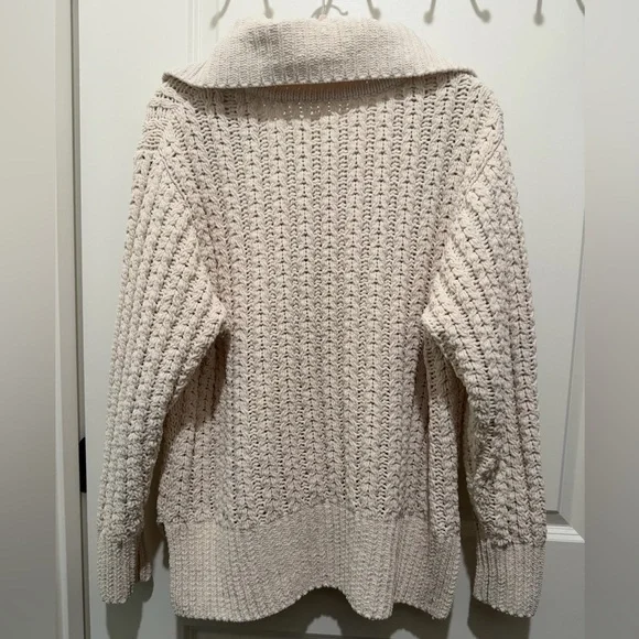 Aerie quarter zip cable knit sweater - Picture 4 of 6